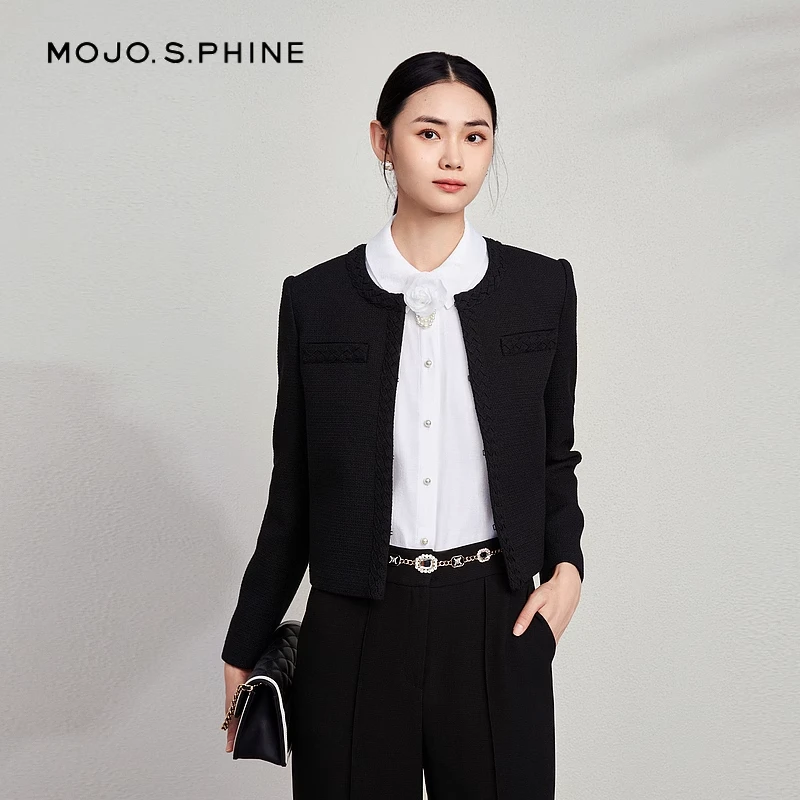 24年早春新款长袖小香风上衣女外套MJFA01WJK002B11/zb