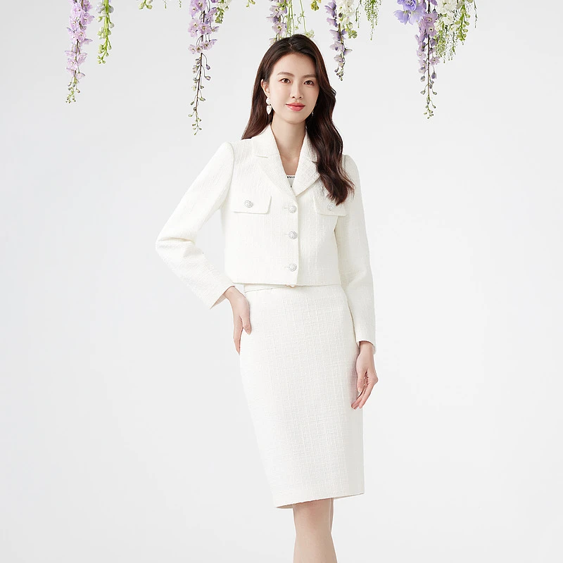 【孤品福利】新款小香风名媛时尚女装半身裙MJEA03WSK710W11/zb