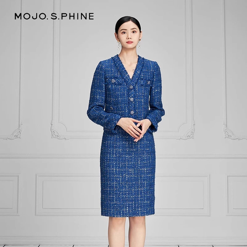 ~24年新款气质粗花呢小香风外套上衣MJFA01WJK700U61/zb