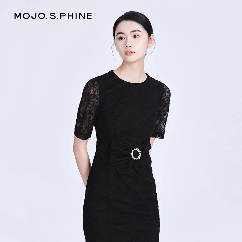 MOJO.S.PHINE梭织连衣裙-MJDB03WOP068B11蕾丝