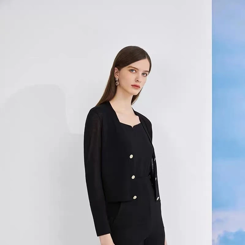 MOJO百搭休闲纯色开衫MJEB08KCD456B11