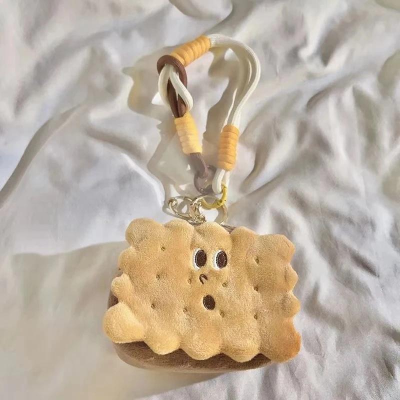 创意ins趣味夹心饼干零钱包双扣手机挂饰拉链便捷防丢挂件ccd相机