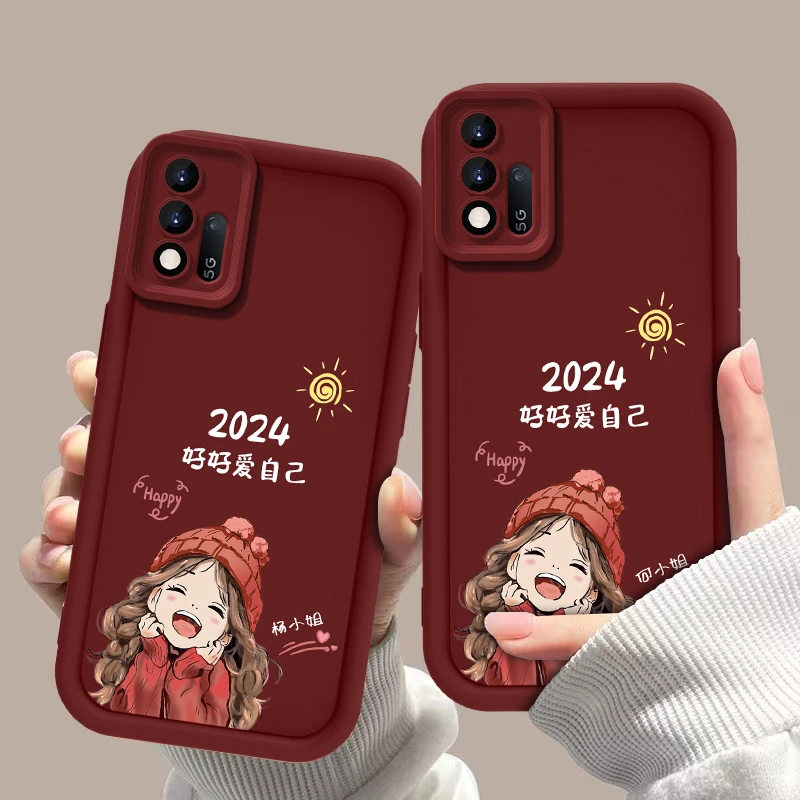 适用于OPPOA93 百家姓定制2024爱自己女款手机壳全包硅胶软壳防摔