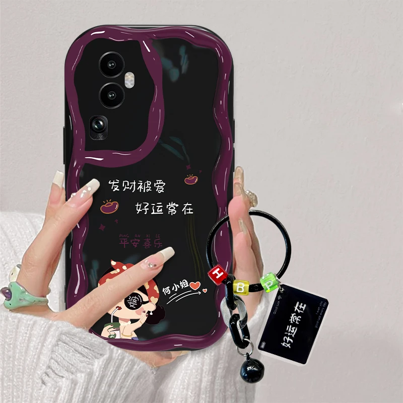 【OPPORENO10PRO】姓氏定制发财被爱网红女彩绘奶油硅胶全包手机壳