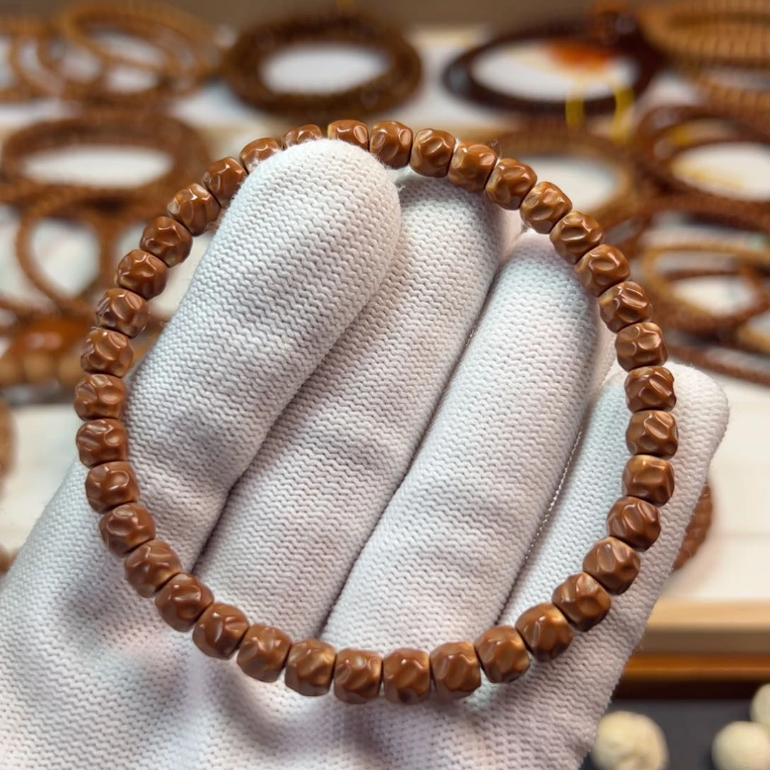 橄榄核手串6.3核尖手工无相保真