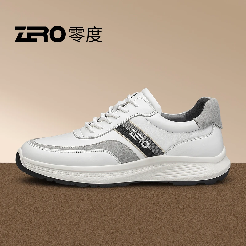 ZRO零度【时尚轻运动】经典潮流男士通勤日常百搭真皮休闲鞋33360