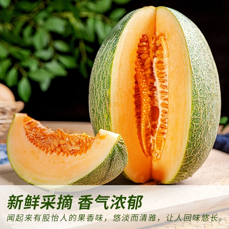 【送货上门】金巴郎哈密瓜4颗装带箱13斤左右仅限长治4区8县购买