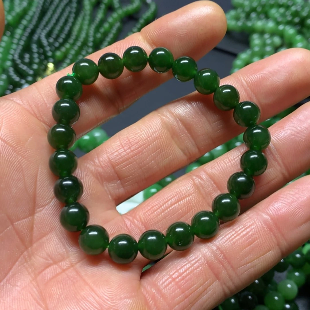 【闪购商品】和田玉（碧玉）手串未镶嵌照**间