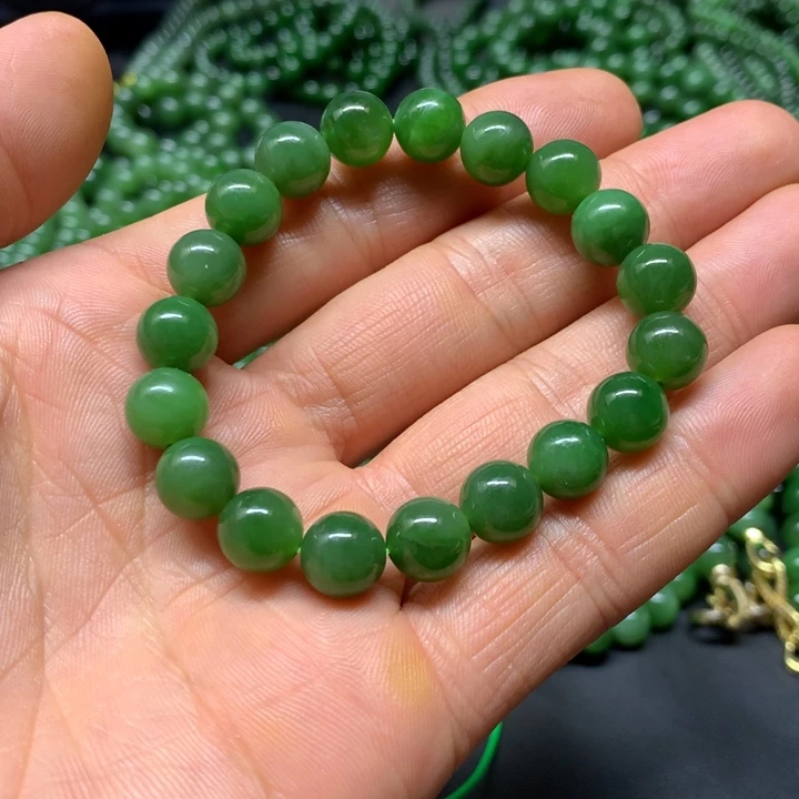 和田玉(碧玉)手串未镶嵌