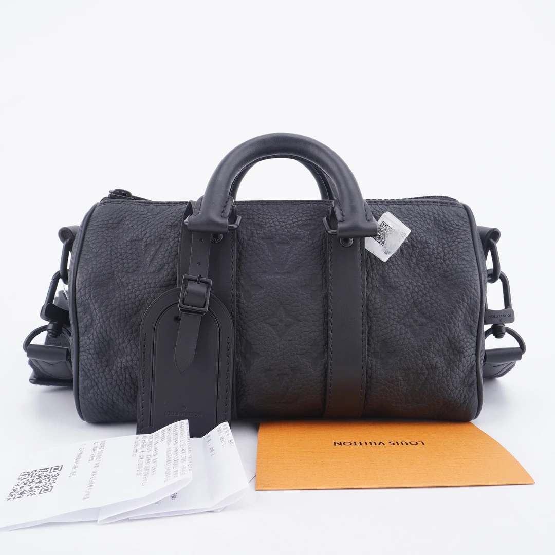 95新 98新LV keepall 25老花压纹印花单肩斜挎包25/15/10 F122