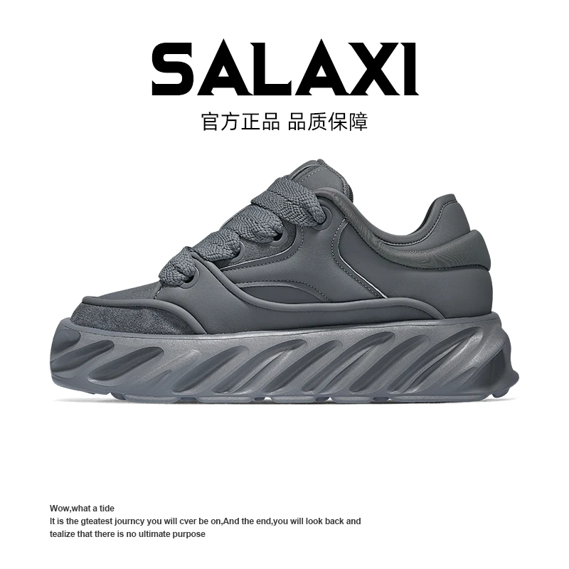 SALAXI 【情侣款】春季原创设计简约百搭男女鞋潮流运动面包老爹鞋