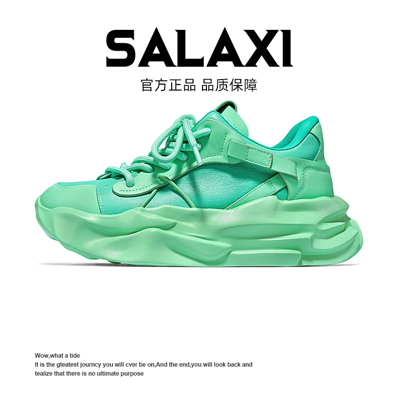 SALAXI【情侣款】春季简约潮流时尚男女潮鞋厚底个性休闲老爹鞋