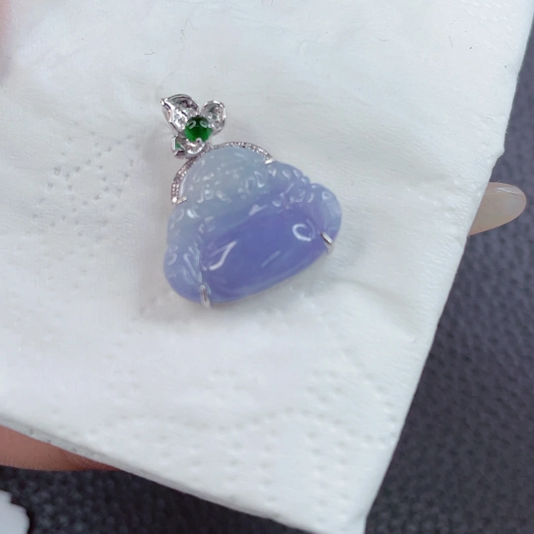 【闪购商品】翡翠如图18K金镶嵌