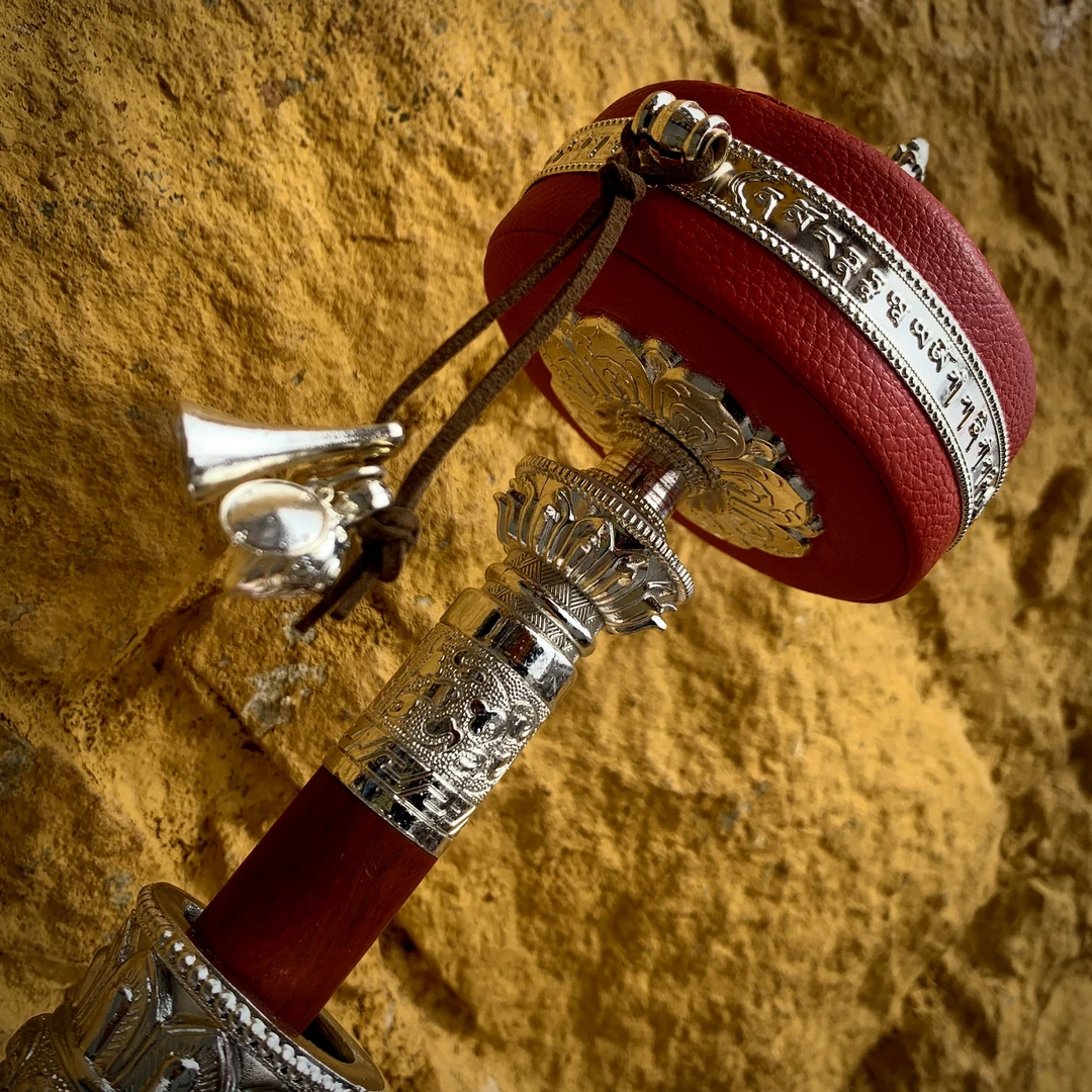 【随心·随喜】手摇式转桶，复古手工摆件，藏式民族风