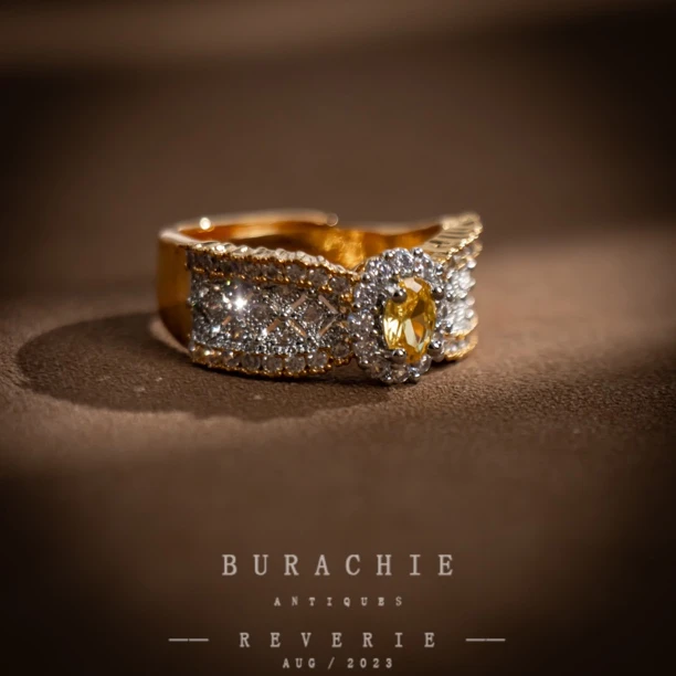 铜合金戒指 老牌MarioBuccel蕾丝小克拉珠宝的洋气7457/ BURACHIE
