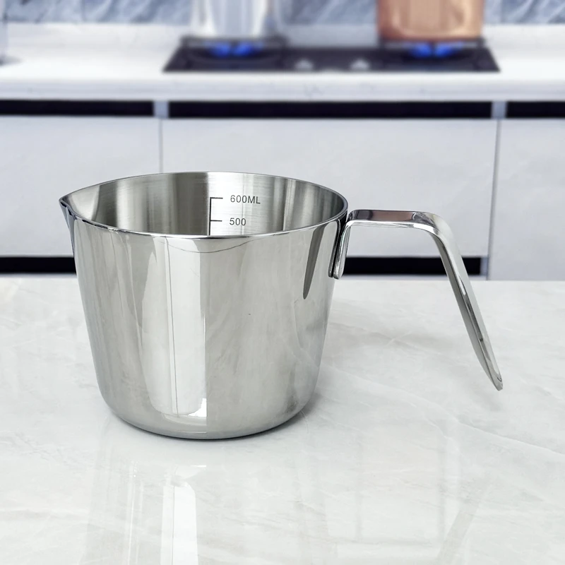 18/10不锈钢打蛋杯带手柄料理碗烘焙碗吃面吃粉碗沙拉碗带刻度