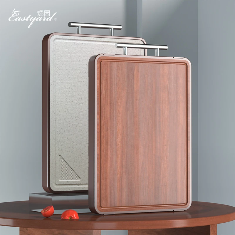 【逸园】非洲进口乌檀木小麦秸秆双面砧板（40*30*2.0）