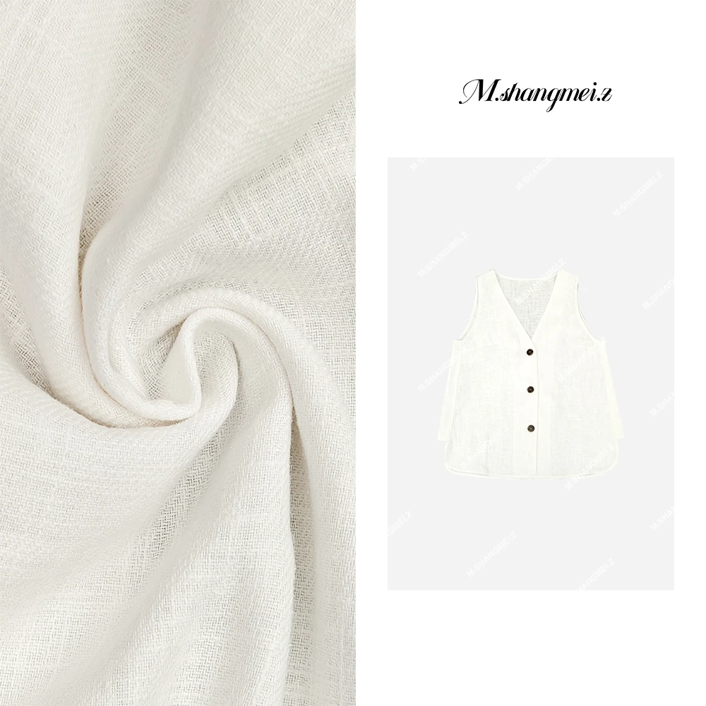 M.SHANGMEI.Z/沐熙美大哥洋气时尚百搭休闲复古马夹X050453