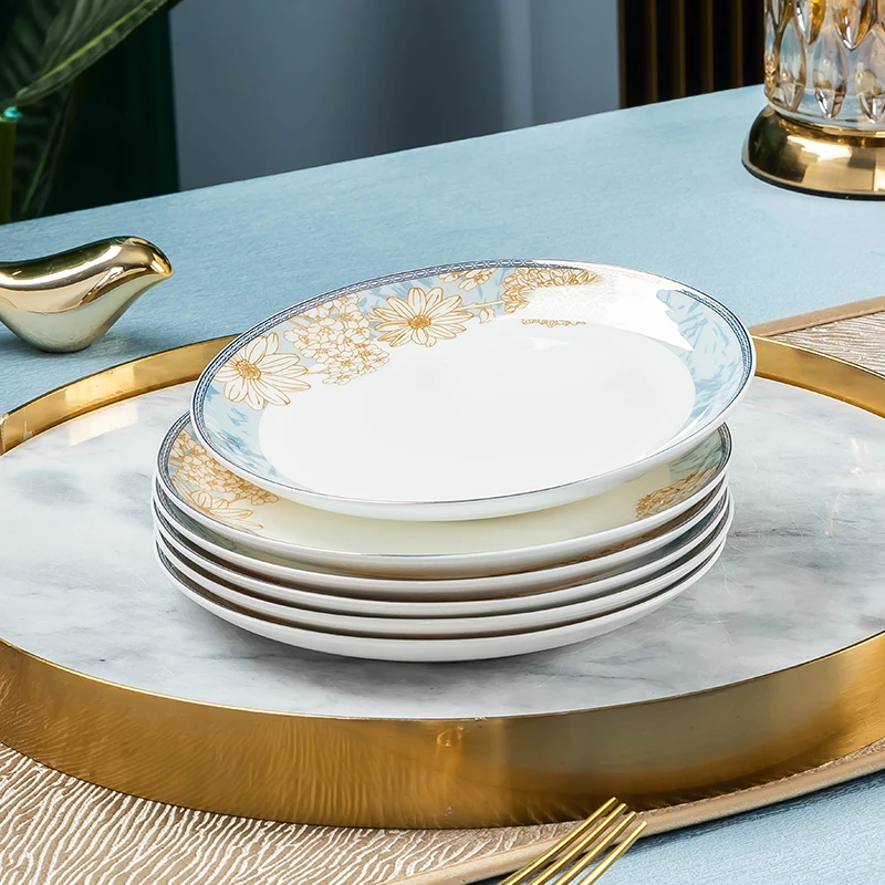 6英寸吐骨碟时光漫步专柜正品家用盘碟欧式创意简约