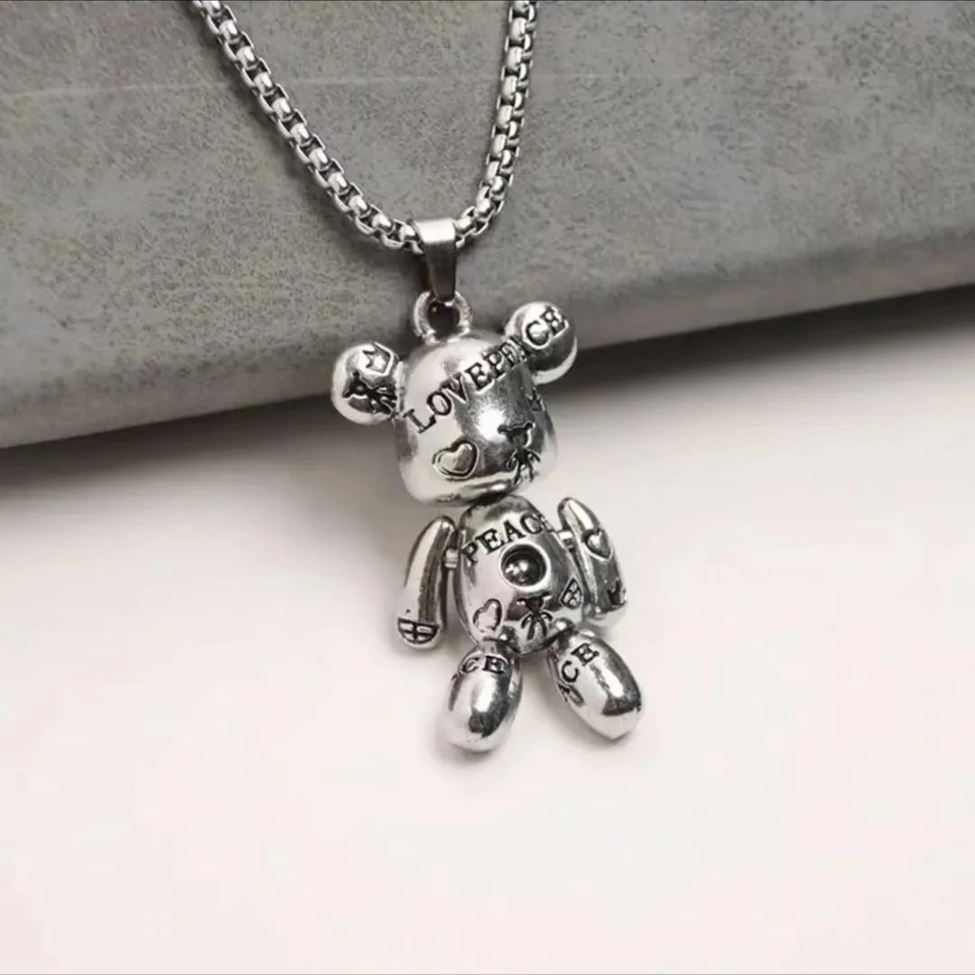 合金项链 可爱暴力熊