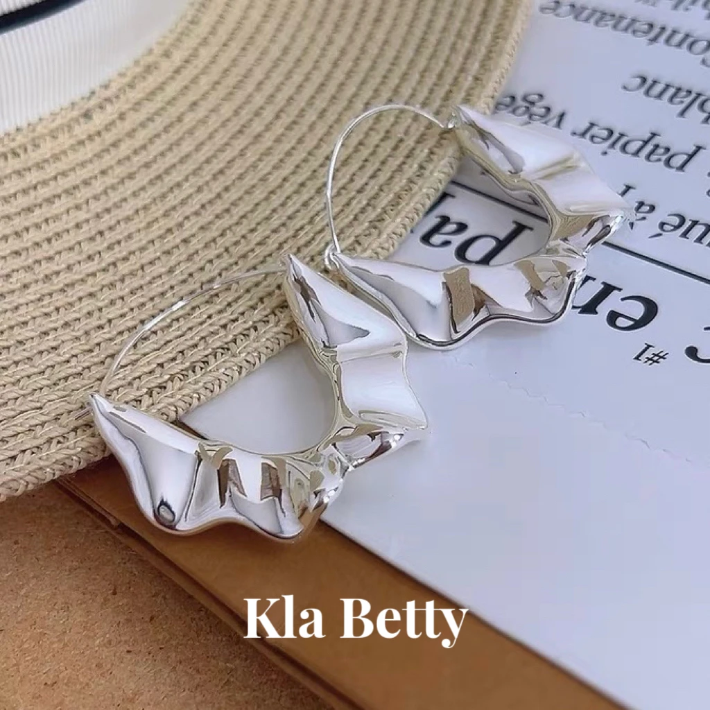 黄铜耳饰 复古几何不规则手提包耳环女欧美INS风高级气质百搭耳扣