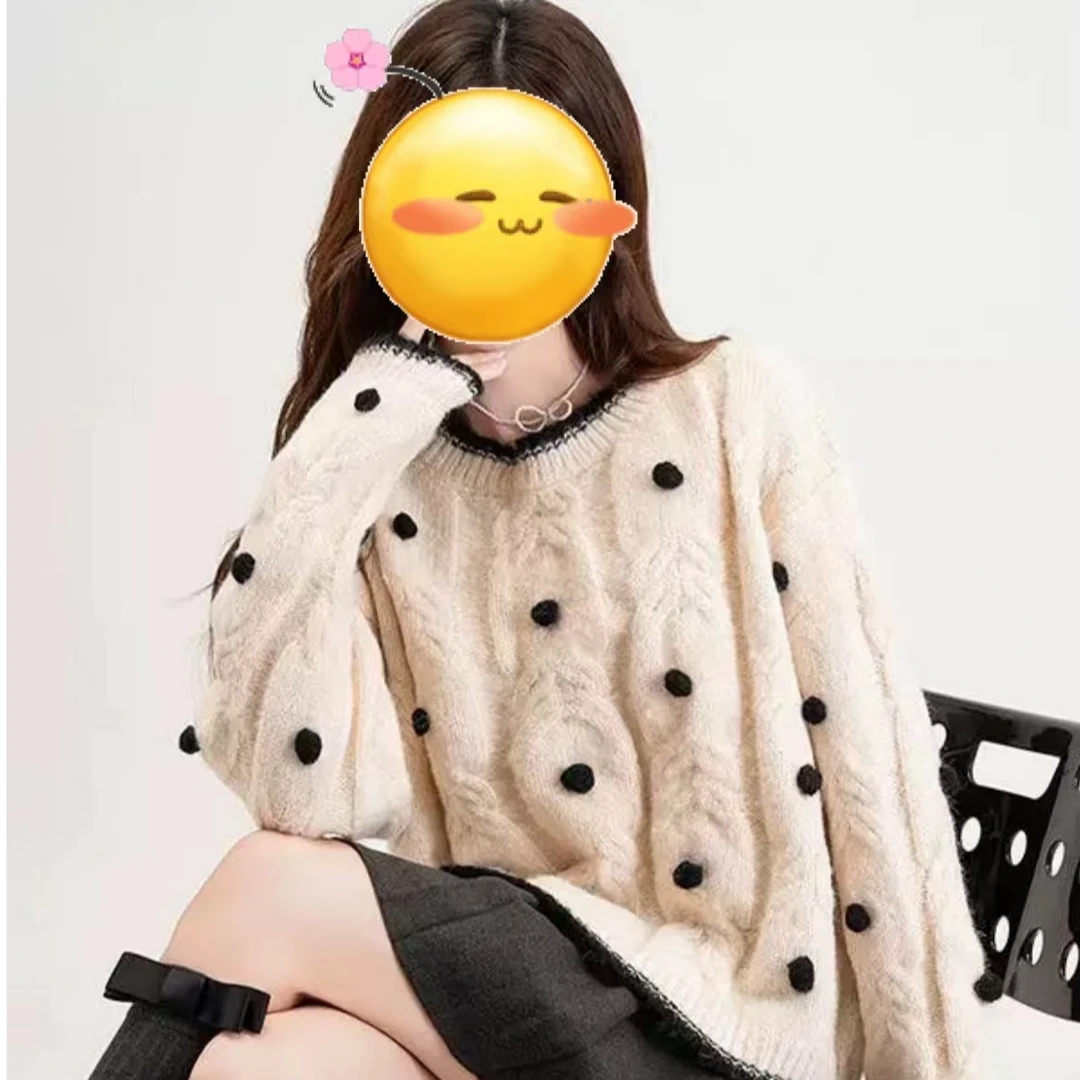 【171-180】【18号】外套女秋冬宽松慵懒毛衣温柔上衣百搭