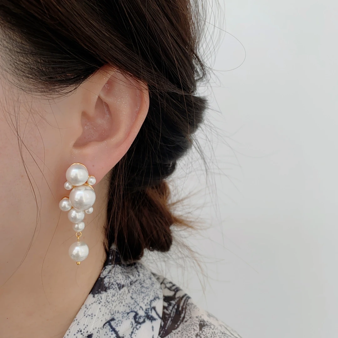 铜合金耳饰 K033 韩系气质高级感流苏耳环女小众设计感耳坠耳饰