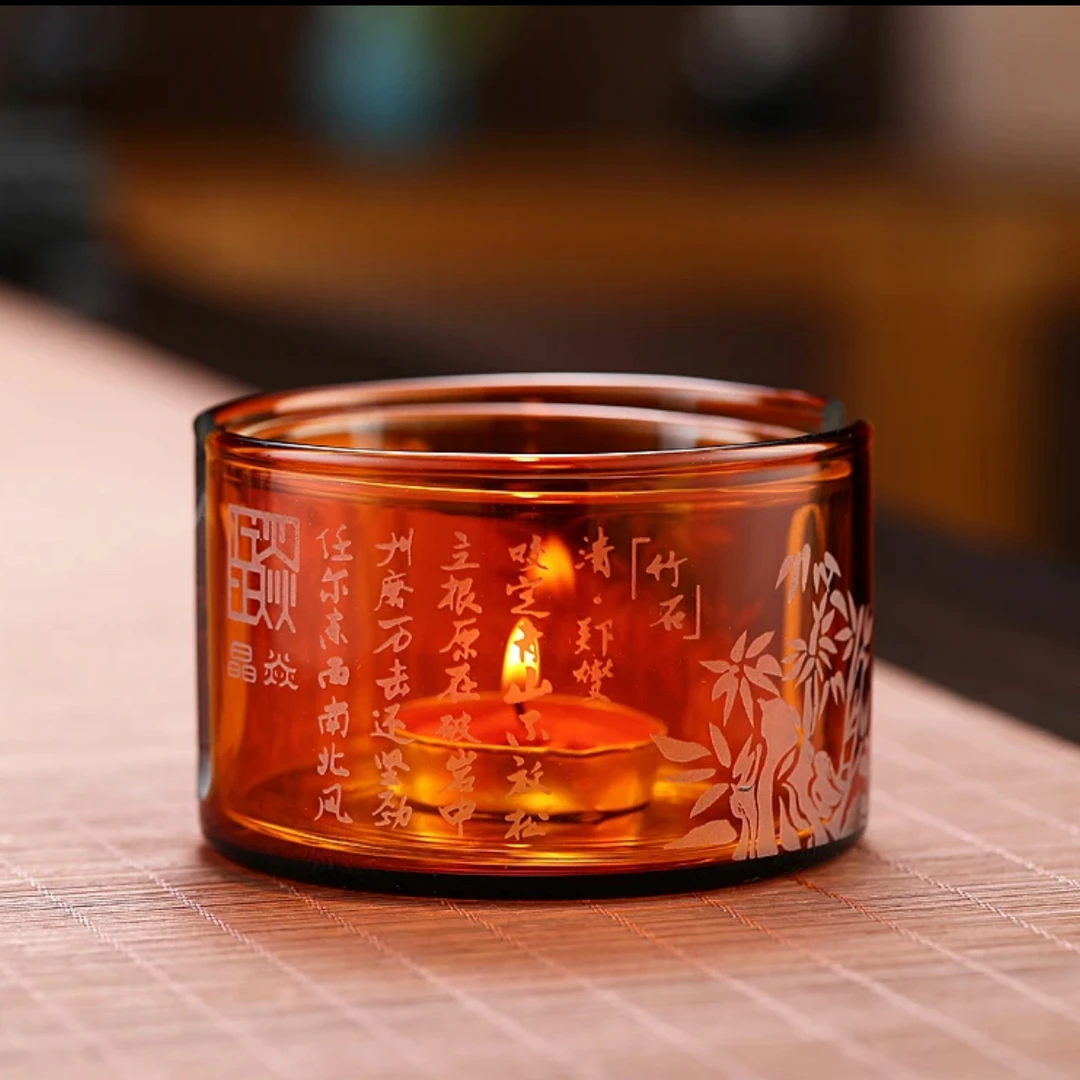 【半闲】晶焱 | 诗文竹子温茶器