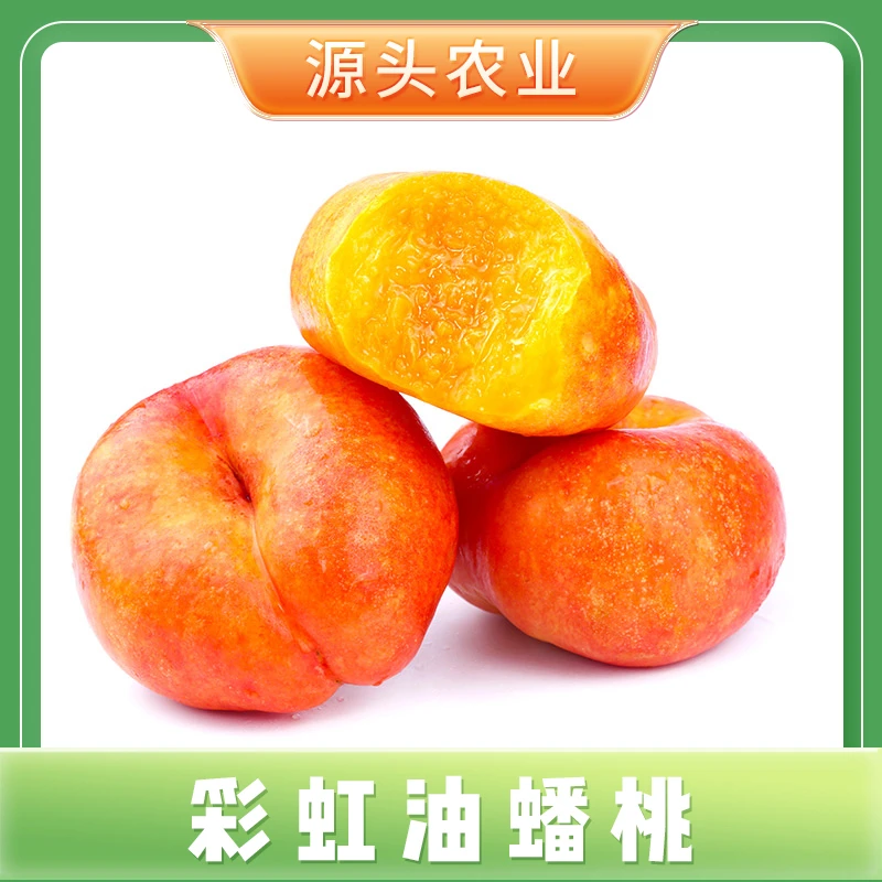 【彩虹油蟠桃】山东蒙阴油蟠桃新鲜应季水果2/3/4斤装 S