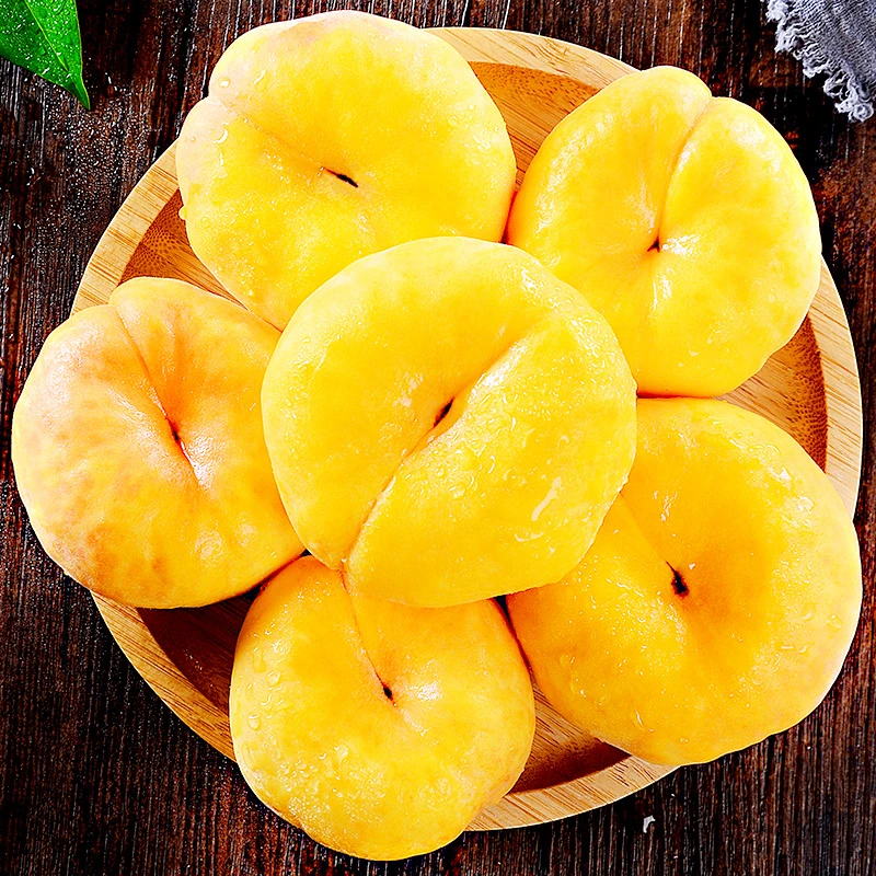 【黄金毛蟠桃】 山东黄毛蟠桃应季肉厚多汁4.5斤 Q