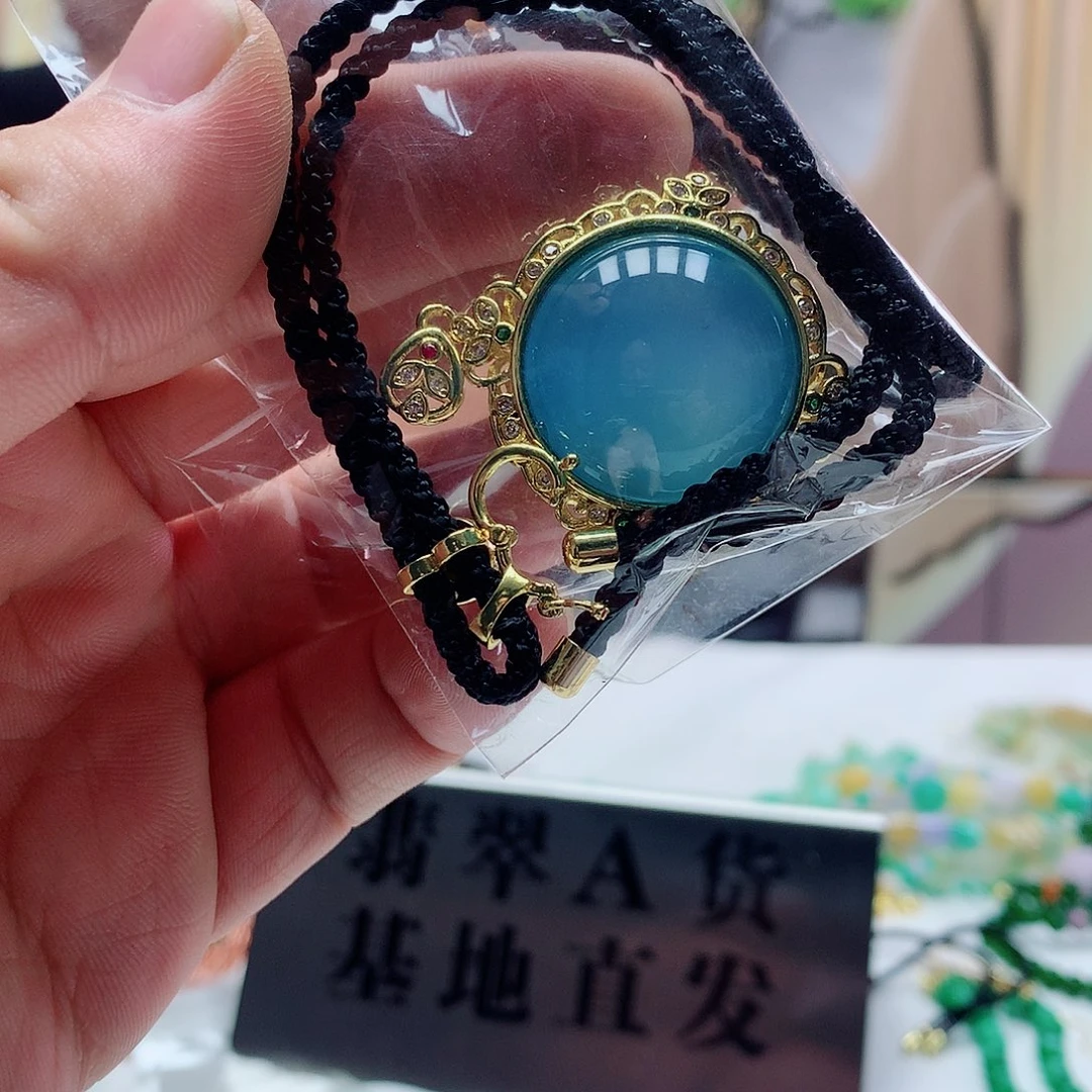 翡翠吊坠(赠链)银S925镶嵌