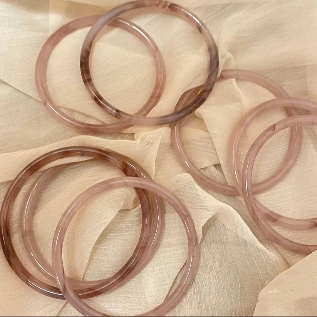 叮当镯子ins一步一响非金属玻璃手镯荆棘玫瑰古风闺蜜手镯