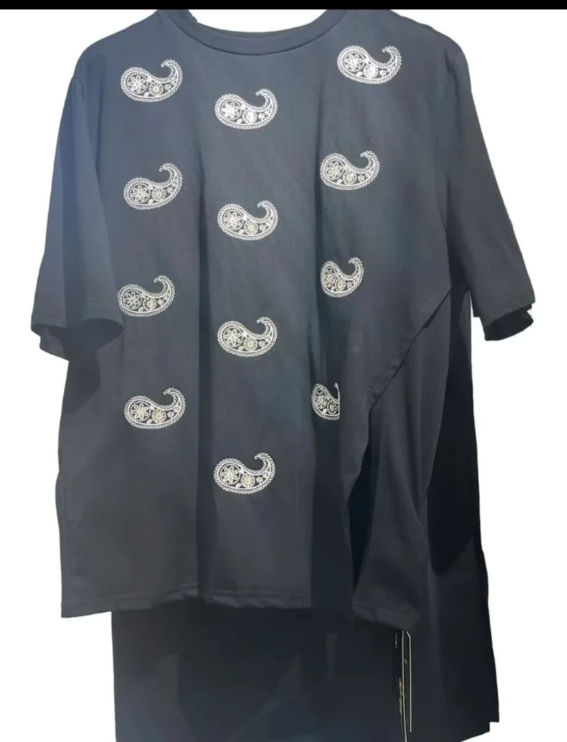 2024年最新款腰果花绣亮片套装时尚夏季设计师气质女士