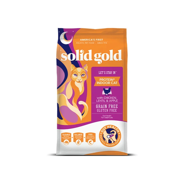 素力高（SolidGold） 美国进口 全价宠物食品成年期猫粮 12磅/5.44kg