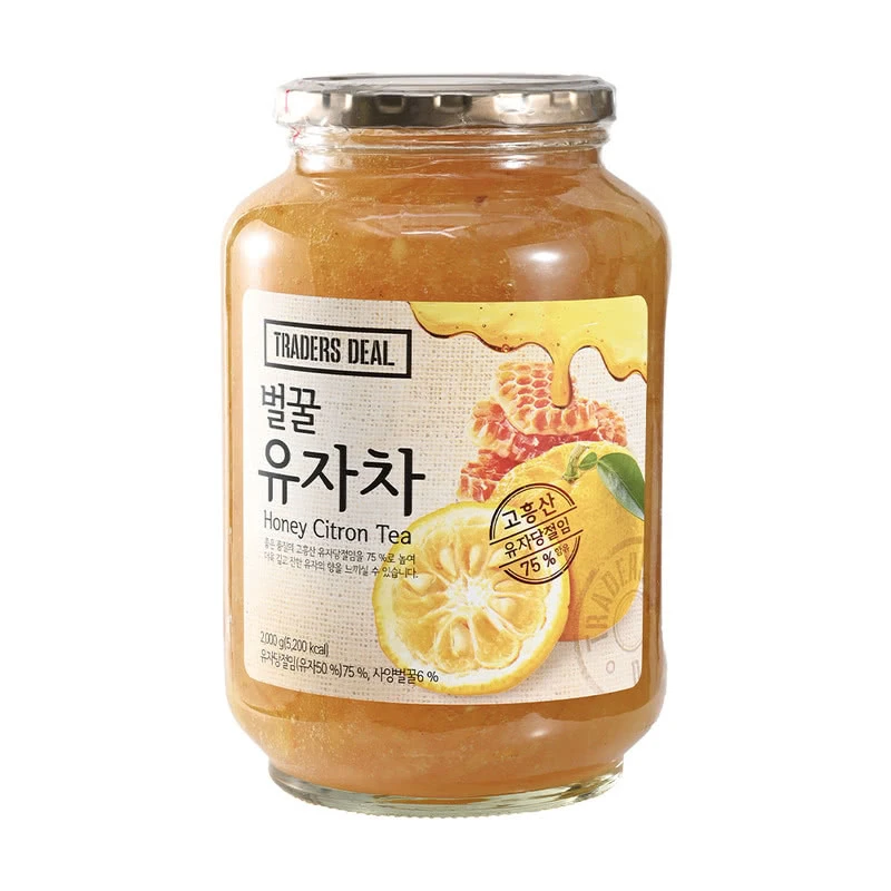 TRADERS DEAL 韩国进口 蜂蜜柚子茶(柚子饮品) 2kg冲泡饮品