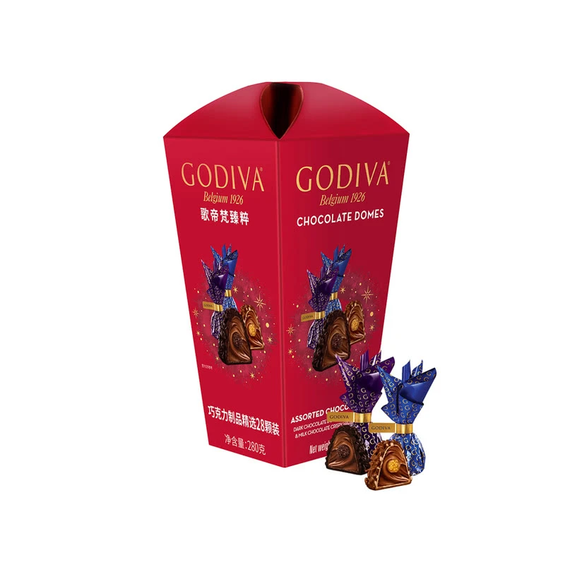 歌帝梵(Godiva) 臻粹系列巧克力制品精选28颗装 280g巧克力零食