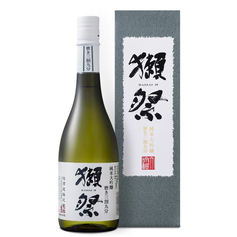 獭祭(DASSAI) 日本进口 纯米大吟酿39清酒(发酵酒) 720ml