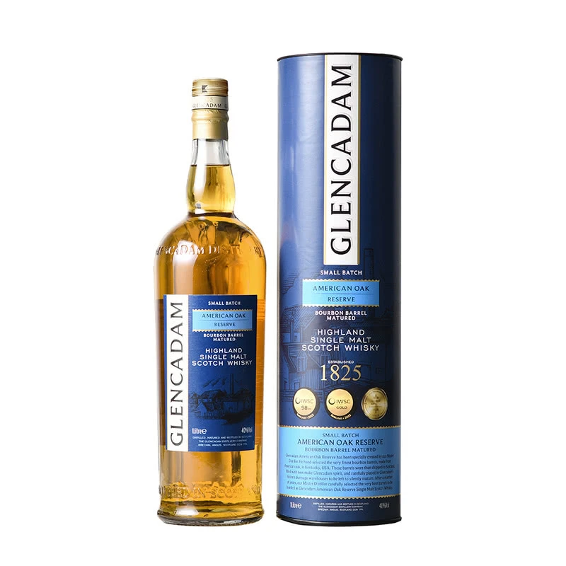 Glencadam 英国进口 格兰卡登单一麦芽威士忌(美国波本桶) 1升