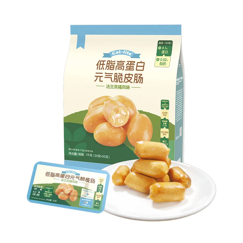 Cal-lite 低脂高蛋白元气脆皮肠 1000g(20g*50)