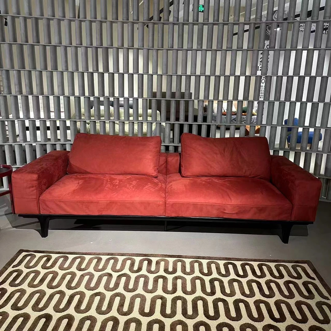 【古梵精选】意式极简整洁沙发三人位小户型直排简约小客厅布艺沙发