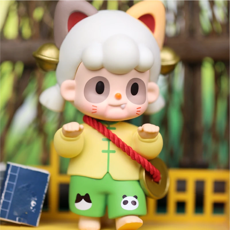 【拆盒】PANCY民间怪谈物语系列可爱熊猫盲盒潮玩手办礼物摆件