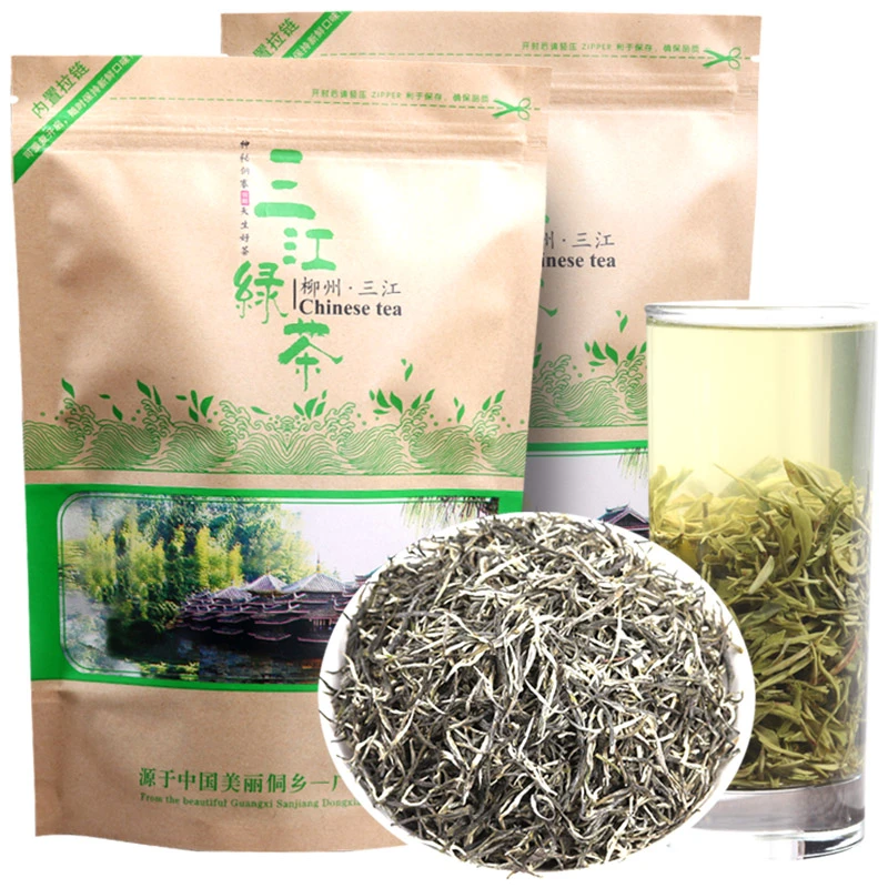 屹宏正宗明前毛尖绿茶春季 广西柳州三江春茶叶 高山云雾茶嫩芽茶