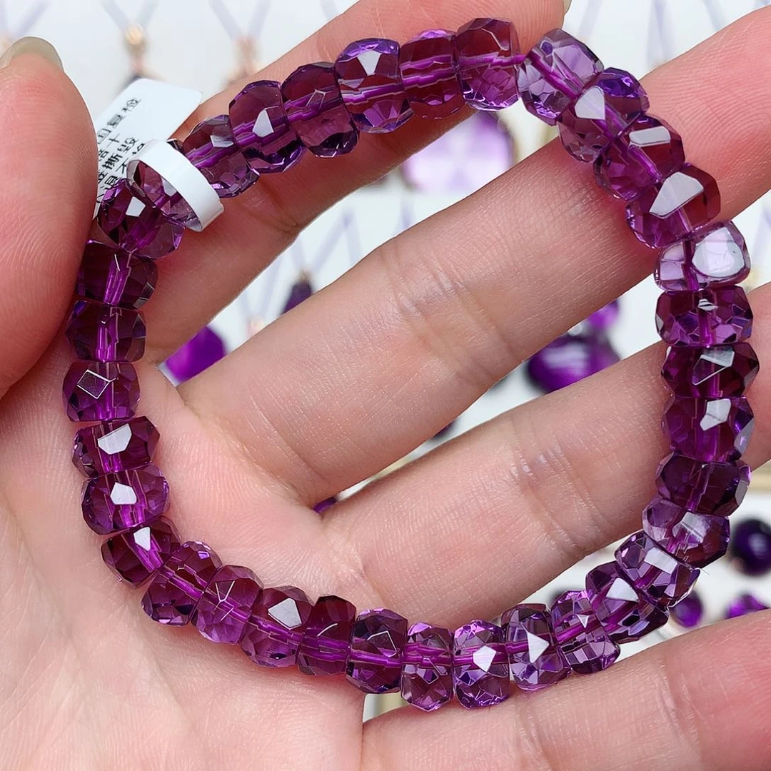 紫晶高品质切面款未镶嵌