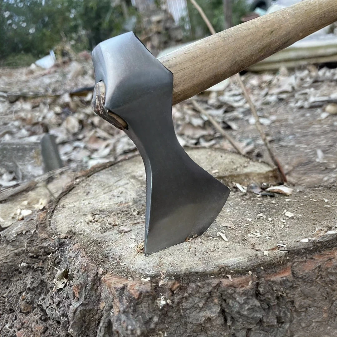 锻打露营斧喇叭斧砍柴剁骨家用斧