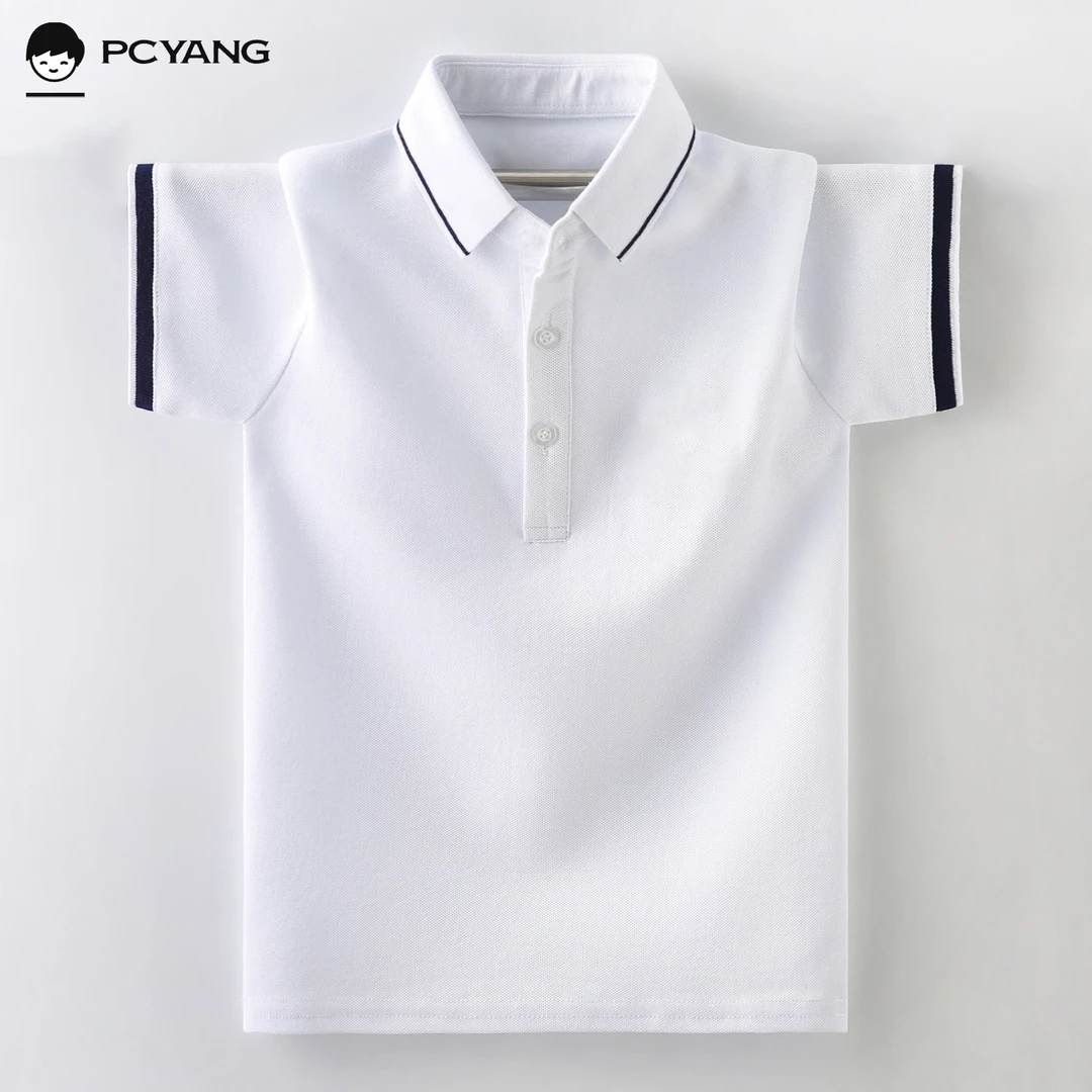 男童短袖polo衫中大童t恤翻领夏季2024新款童装儿童夏装男孩半袖