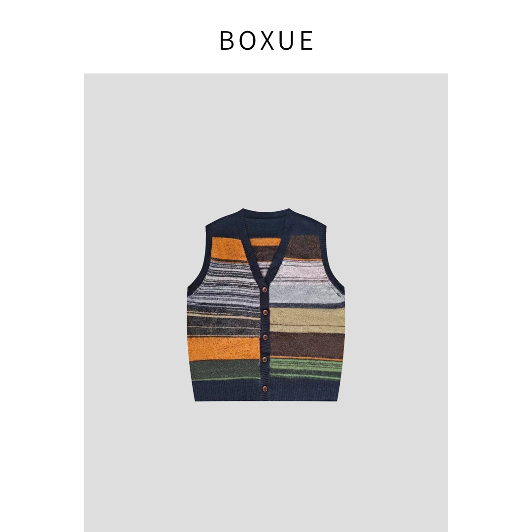 BOXUE “暮影”2024秋季新款高级感轻奢马夹外套#240908W52