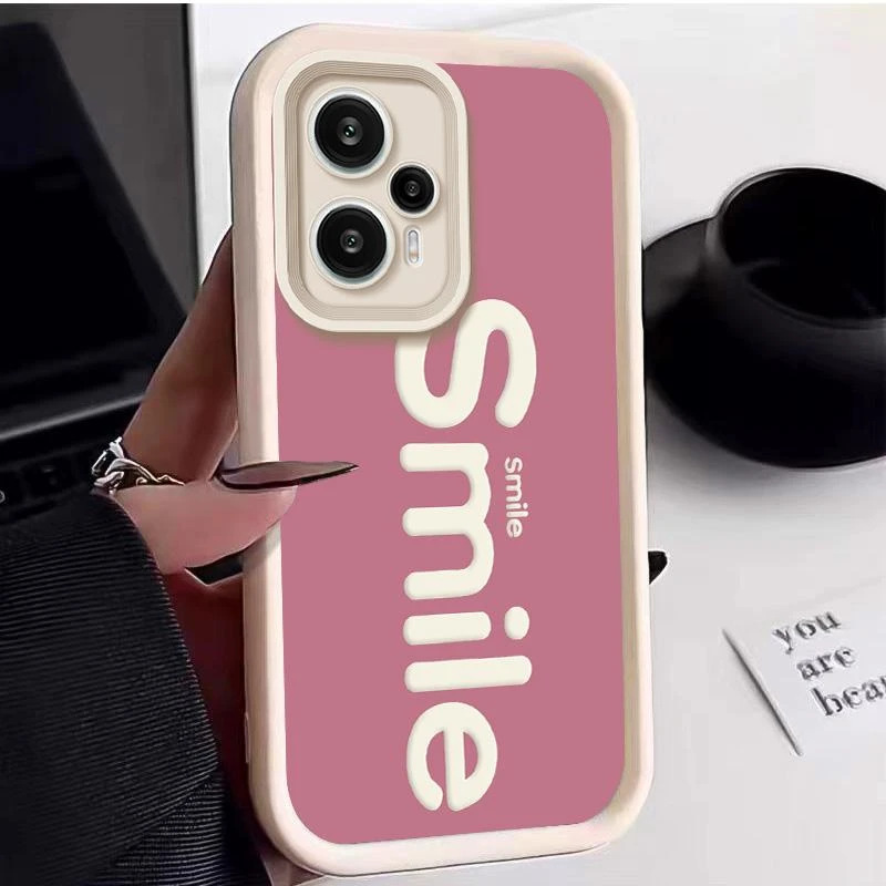 适用红米NOTE12TURBO手机壳redminote12turbo手机壳阶梯Smile高级