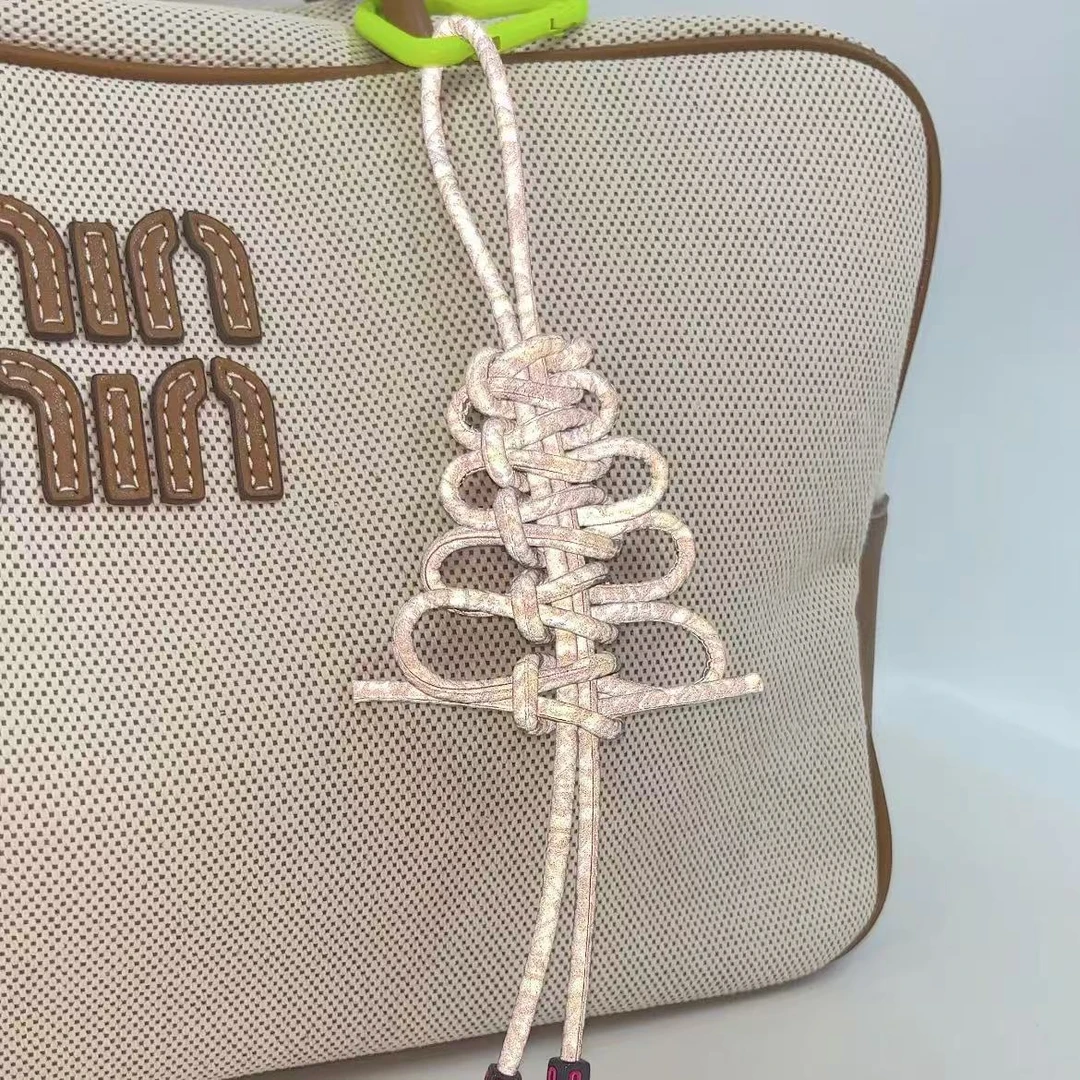 韩国手工编绳十二星座反光宝宝挂件配饰MIU风极繁挂件钥匙扣创意