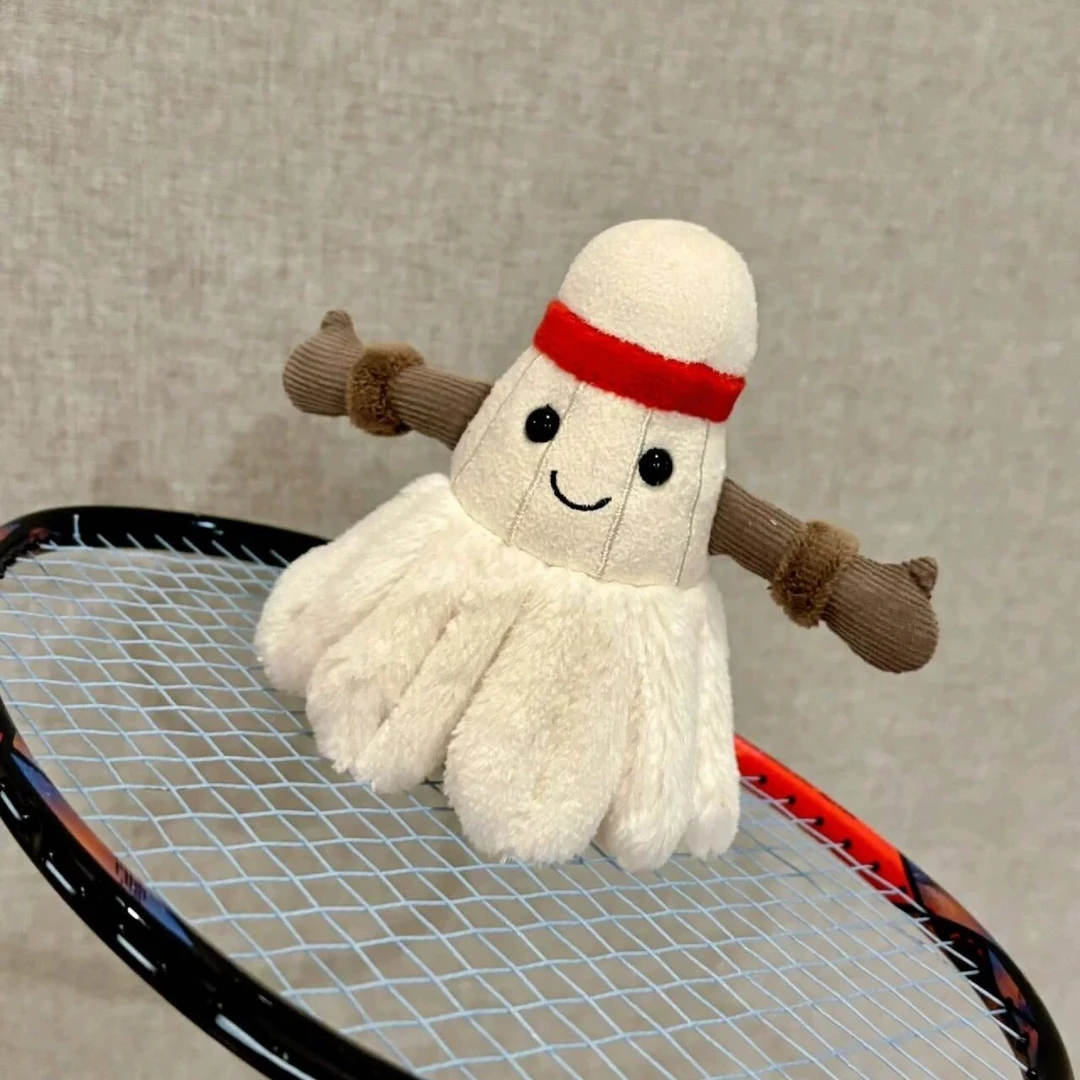 可爱玩偶新品趣味羽毛球玩偶书包小众生日礼物毛绒挂件挂件钱包