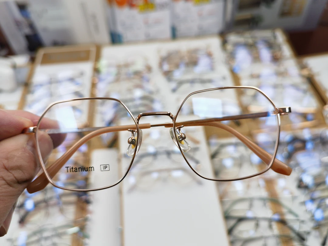 福利款  特价  品牌擦标复古真钛眼镜框超轻半框黑色简约钛架钛镜